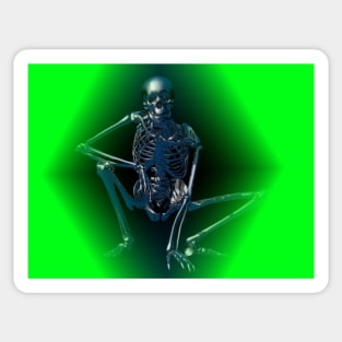 green skeleton Sticker